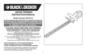 Black & Decker NHT2218 Instruction Manual