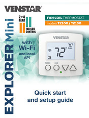 Venstar EXPLORER Mini T2100 Quick Start And Setup Manual