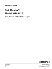 Anritsu Cell Master MT8212B Maintenance Manual