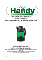 The Handy THHPWVAC Operator's Manual & Parts List