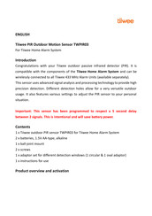 Tiiwee PIR TWPIR03 Manual