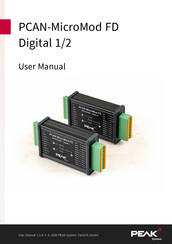 Peak PCAN-MicroMod FD Digital 1 User Manual