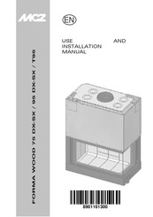 MCZ FORMA WOOD 75 RH-LH Use And Installation  Manual