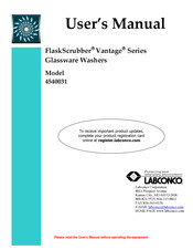 Labconco FlaskScrubber Vantage 4540031 User Manual