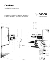 Bosch NETPO66SUC Installation Instructions Manual