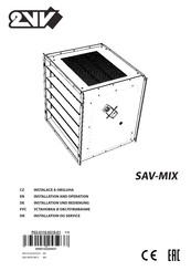 2Vv SAVANA SAV-MIX Series Installation And Operation Manual