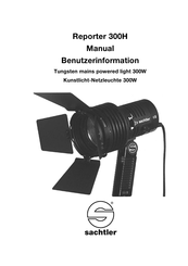 Sachtler R311HSM Manual