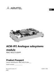 ARMTEL ACM-IP2 User Manual