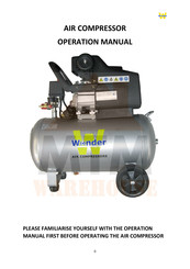 Wonder W3D1/55 Operation Manual