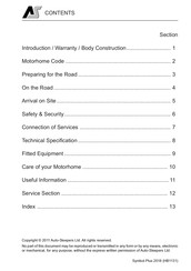 Auto-Sleepers Symbol Plus 2018 Manual