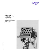 Dräger MIcroVent Operating Instructions Manual