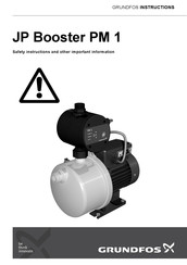 Grundfos JP Booster PM 1 Safety Instructions And Other Important Information