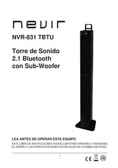 Nevir NVR-831 TBTU Troubleshooting Manual