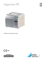 Durr Dental Hygoclave 90 Nstallation And Operating Instructions