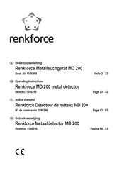 Renkforce MD 200 Operating Instructions Manual