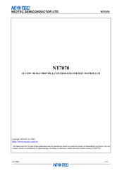 Neotec NT7070 Manual