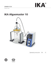 IKA Algaemaster 10 Operating Instructions Manual