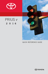 Toyota PRIUS V 2016 Quick Reference Manual