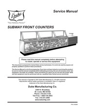 Duke SUBWAY Series Service Manual