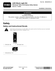 Toro 133-0554 Installation Instructions Manual
