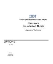 IBM SuperSerial SST128P Hardware Installation Manual