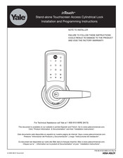 Assa Abloy Yale inTouch Installation And Programming Instructions