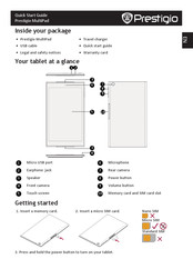 Prestigio multipad Quick Start Manual