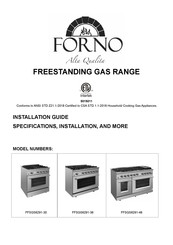 Forno Alta Qualita FFSGS6291-30 Installation Manual