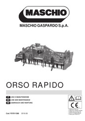 Maschio ORSO RAPIDO COMBI 4500 Use And Maintenance