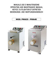 Gastrodomus PMA40 Operating And Maintenance Manual