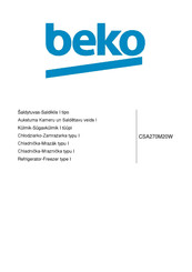 Beko CSA270M20W Instructions For Use Manual