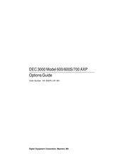 Digital Equipment DEC 3000 600 AXP Options Manual