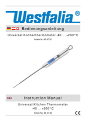 Westfalia 85 47 02 Instruction Manual
