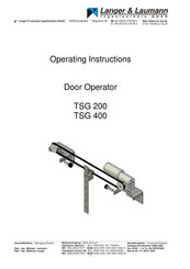 Langer & Laumann TSG 400 Operating Instructions Manual