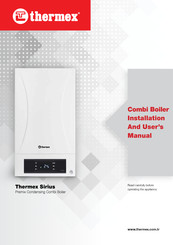 THERMEx Sirius Series Installation And User Manual