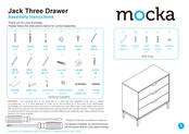 Mocka Jack Three Drawer Assembly Instructions Manual
