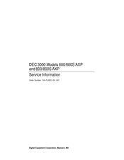 Digital Equipment DEC 3000 600 AXP Service Information