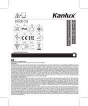 Kanlux DECK CO Quick Start Manual