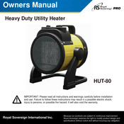 Royal Sovereign Pro HUT-80 Owner's Manual