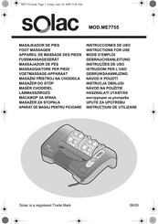 SOLAC ME7755 Instructions For Use Manual