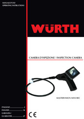 Würth MASTERVISION MINI REC Operating Instructions Manual