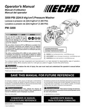 Echo PW-3200 Operator's Manual