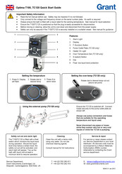 Grant Optima T100 Quick Start Manual