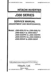 Hitachi J300-550LF Service Manual