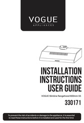 Vogue 330171 Installation Instructions & User Manual