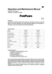 FivePears WYL2288 Operation And Maintenance Manual