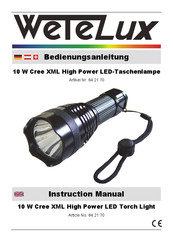 Wetelux 84 21 70 Instruction Manual