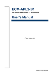 Avalue Technology ECM-APL2-B1 User Manual
