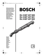 Bosch DL 0 607 457 600 Operating Instructions Manual
