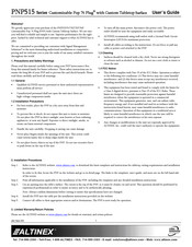 Altinex Signal Management Solutions PNP527 User Manual